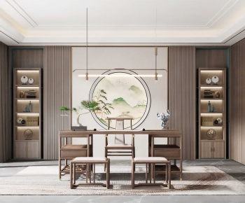 New Chinese Style Tea House-ID:596715937