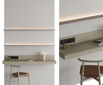 Modern Computer Desk And Chair-ID:141551977