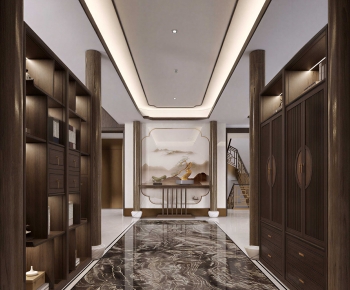 New Chinese Style Hallway-ID:503149035
