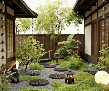 Japanese Style Courtyard/landscape-ID:492446904