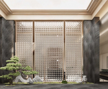 New Chinese Style Hallway-ID:678602932