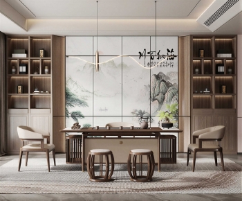 New Chinese Style Tea House-ID:136440991