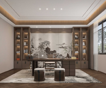 New Chinese Style Study Space-ID:523413908