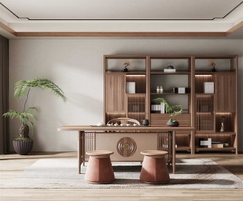 New Chinese Style Tea House-ID:464929107