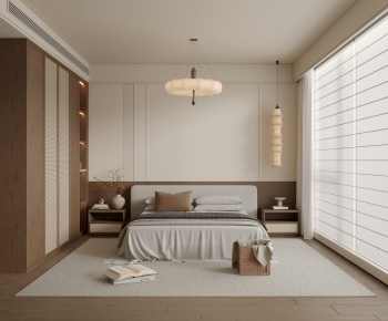 Wabi-sabi Style Bedroom-ID:421528106