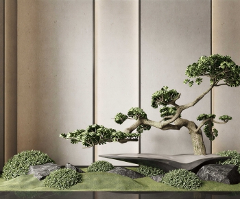 New Chinese Style Plant Landscaping-ID:929501069