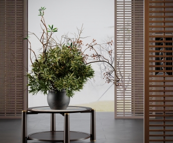 Modern Potted Green Plant-ID:639641059