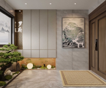 New Chinese Style Hallway-ID:984653001