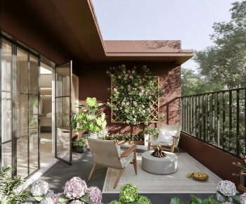 Modern Leisure Balcony-ID:126832011