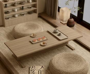New Chinese Style Tea Tables And Chairs-ID:442151074