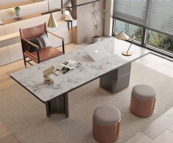 Modern Computer Desk And Chair-ID:819349392