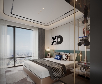 Modern Boy's Room And Son's Room-ID:818896066