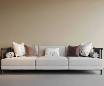 New Chinese Style Three-seat Sofa-ID:351246126