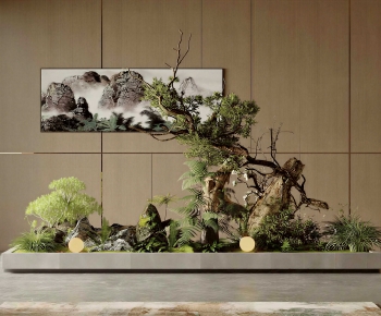 New Chinese Style Plant Landscaping-ID:676054955