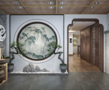 New Chinese Style Hallway-ID:322020141