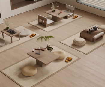 Japanese Style Tea Tables And Chairs-ID:140239954