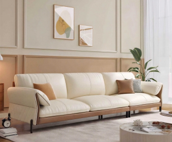 Modern Three-seat Sofa-ID:696589956