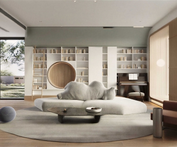 Modern A Living Room-ID:869384054