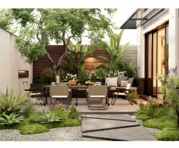 Modern Courtyard/landscape-ID:663219933