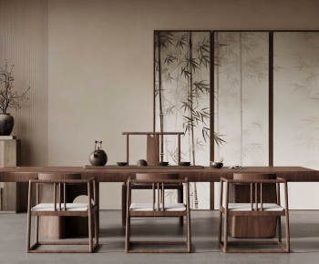 New Chinese Style Tea Tables And Chairs-ID:582483053