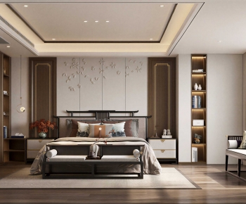 New Chinese Style Bedroom-ID:391802079