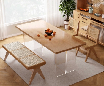Modern Dining Table And Chairs-ID:494582891
