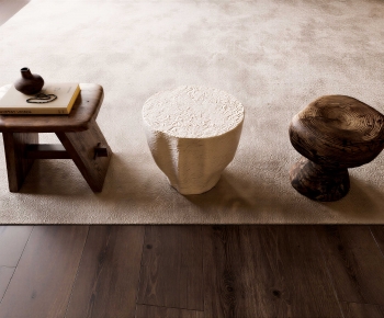 Wabi-sabi Style Stool-ID:297768122