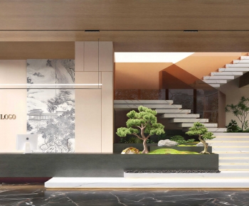 New Chinese Style Office Aisle-ID:750622037