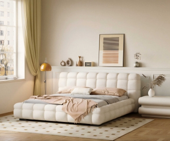 Modern Double Bed-ID:754503013