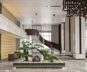 New Chinese Style Plant Landscaping-ID:208467967