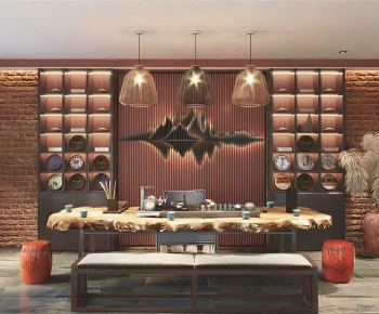 New Chinese Style Tea House-ID:693444976