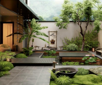 New Chinese Style Courtyard/landscape-ID:351000078