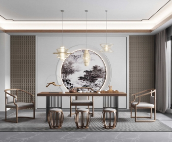 New Chinese Style Tea House-ID:255798104