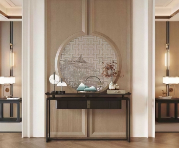 New Chinese Style Hallway-ID:596793892