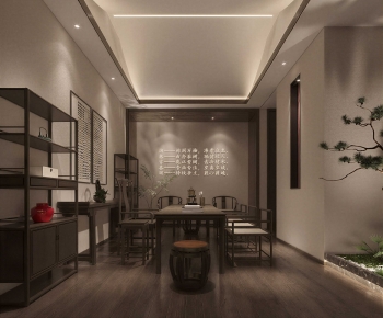 New Chinese Style Tea House-ID:195031248