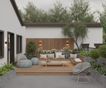 Modern Courtyard/landscape-ID:972172986