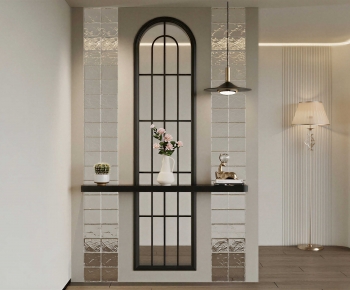 French Style Glass Screen Partition-ID:811064969
