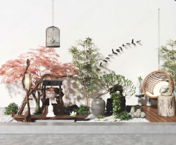 New Chinese Style Plant Landscaping-ID:750041013