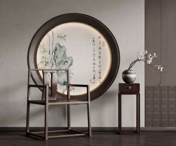 New Chinese Style Lounge Chair-ID:204375032