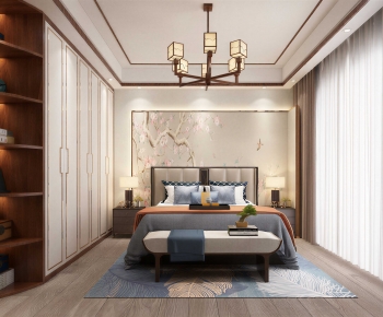 New Chinese Style Bedroom-ID:872689017