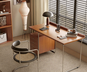 Modern Computer Desk And Chair-ID:381911995