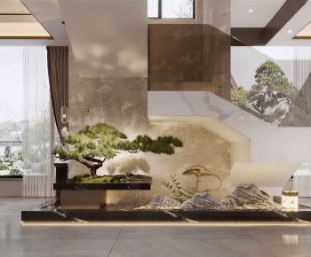 New Chinese Style Plant Landscaping-ID:599014043