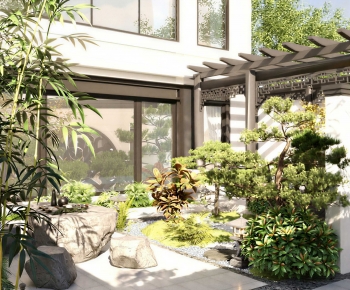 New Chinese Style Courtyard/landscape-ID:543257005