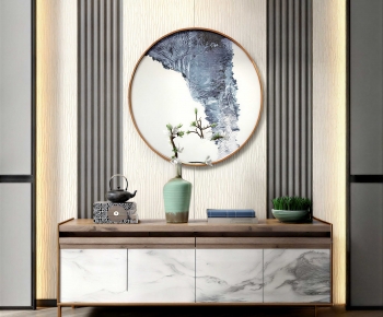 New Chinese Style Entrance Cabinet-ID:143757104