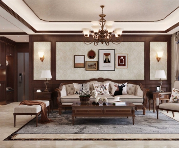 American Style A Living Room-ID:956125977