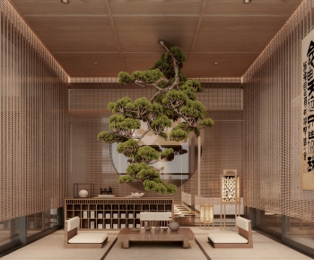 New Chinese Style Teahouse Tea House-ID:835906987