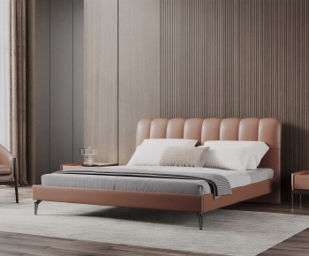 Modern Double Bed-ID:572572956