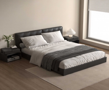 Modern Double Bed-ID:252526046