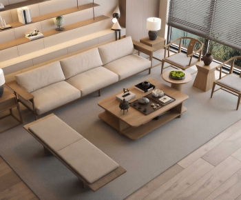 New Chinese Style Sofa Combination-ID:844105966