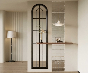 French Style Glass Screen Partition-ID:746968039